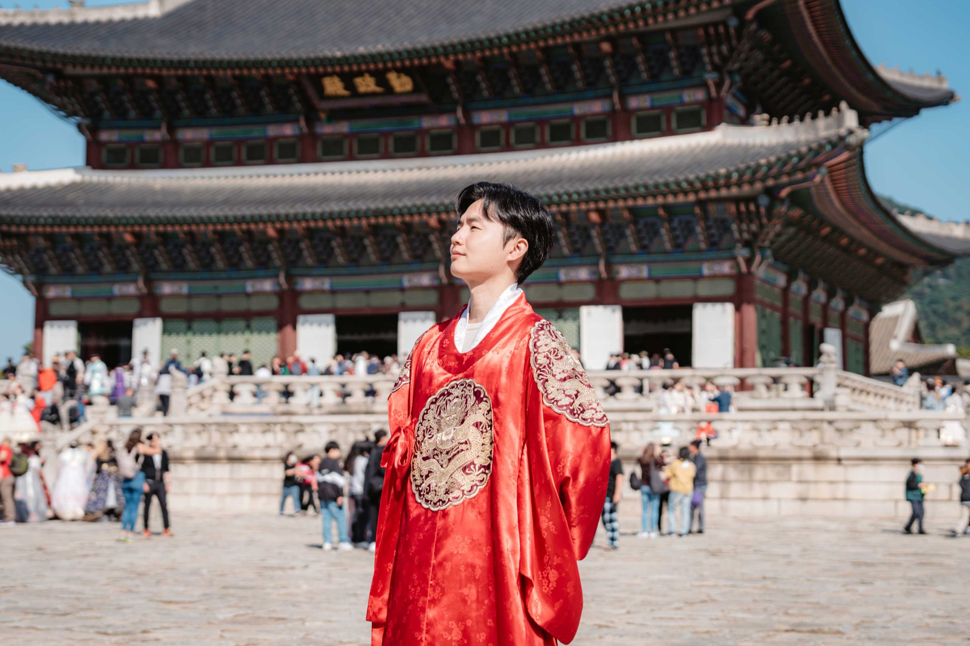 フン先生 - 韓服を着た景福宮での写真